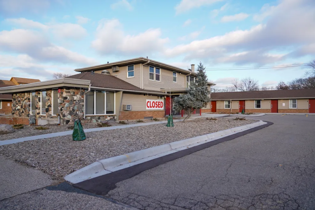 Agate Housing and Services is turning the former Metro Inn Motel, pictured in November 2023, in south Minneapolis into affordable housing for 38 tenants. Credit: Dymanh Chhoun | Sahan Journal